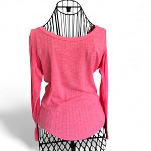 PINK Victoria's Secret neon Pink long sleeve tee